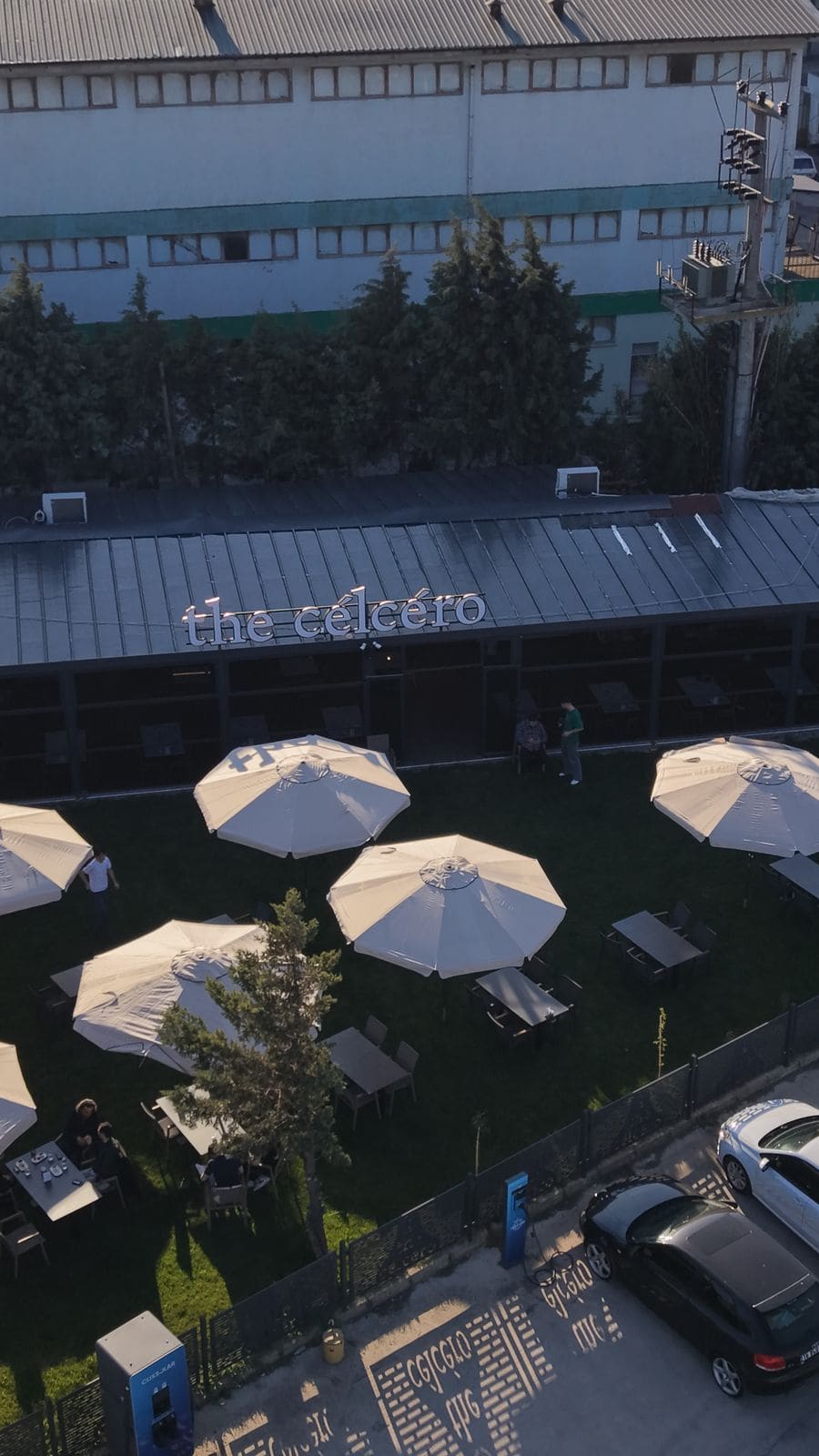 the célcéro bahçe, drone görüntüsü